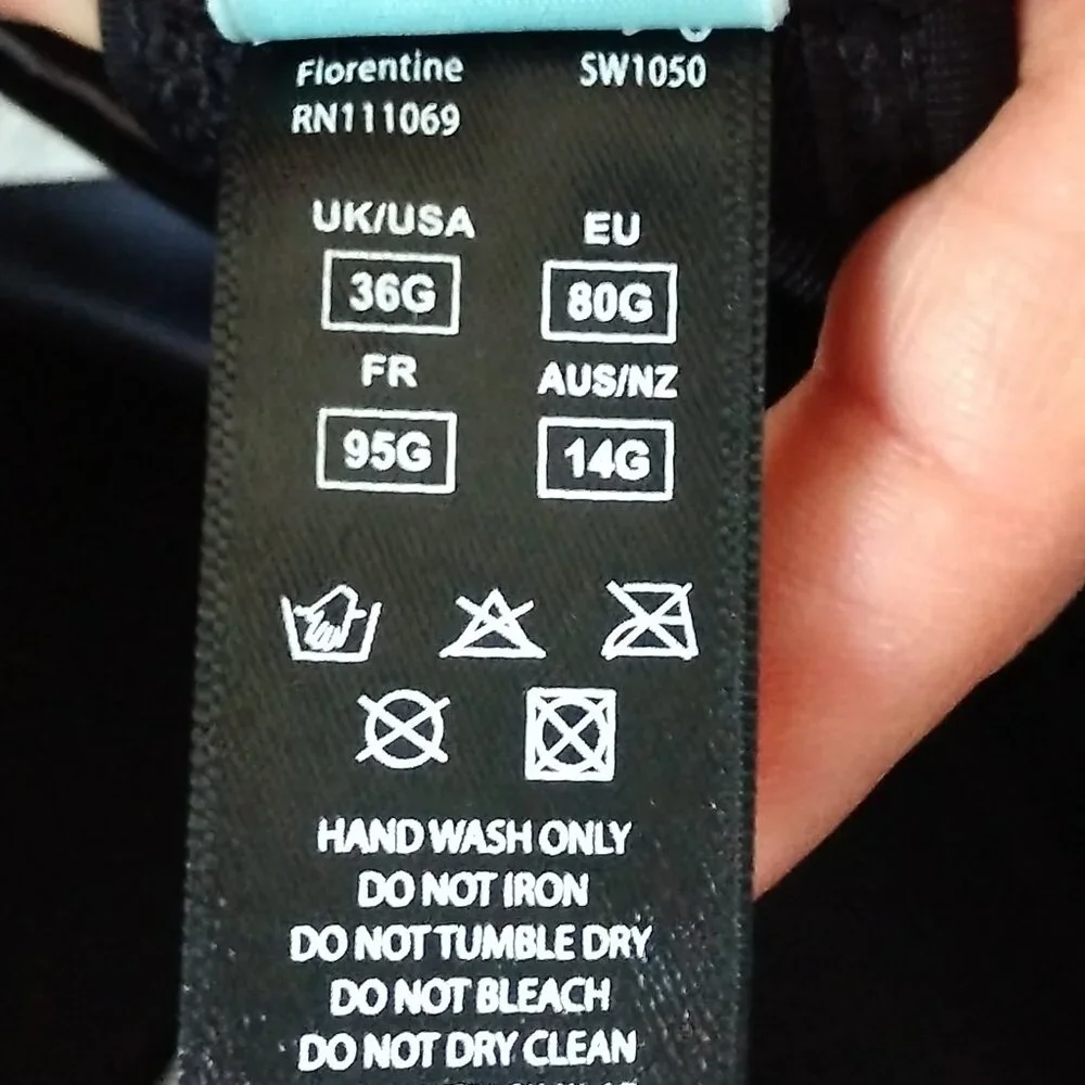 NWOT Panache Swim Florentine Sweetheart Belt Detail One Piece Swimsuit - Picture 13 of 13